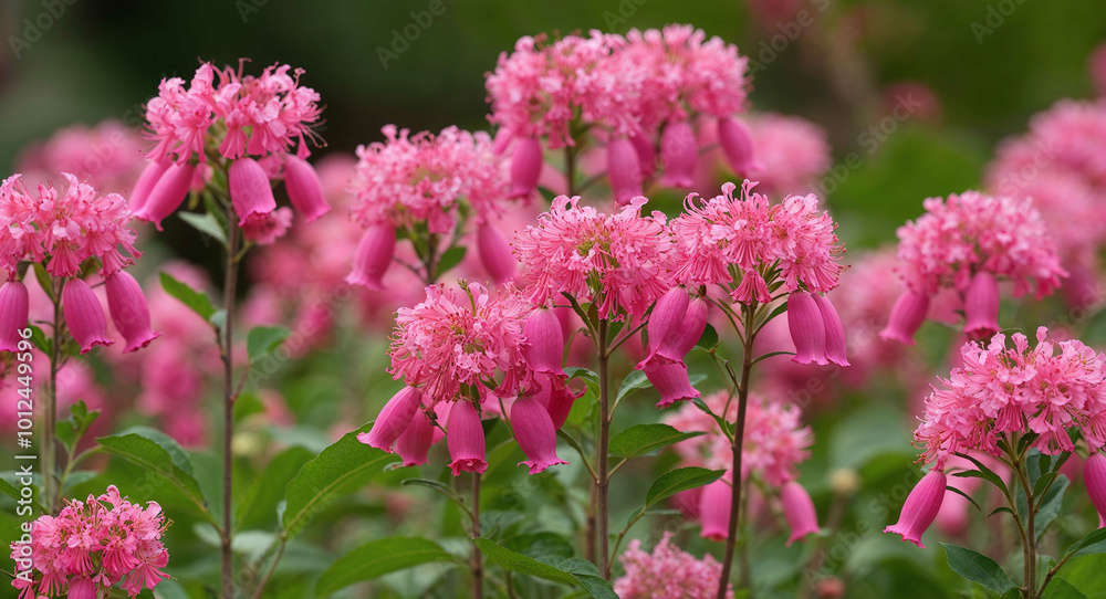 Pink bellflower flowers background Pink bellflower flowers background