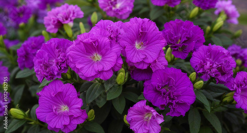 Purple lisianthus flowers background