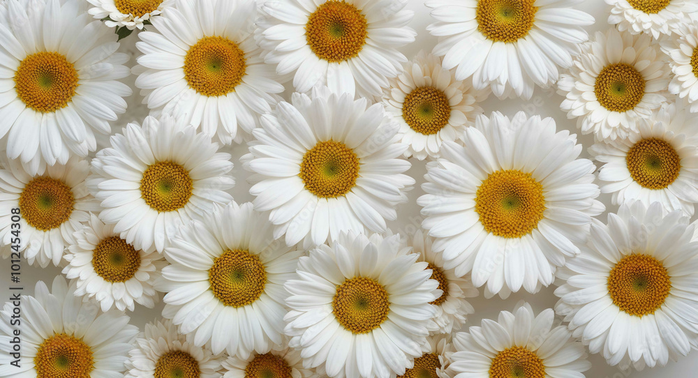 White stock flowers background