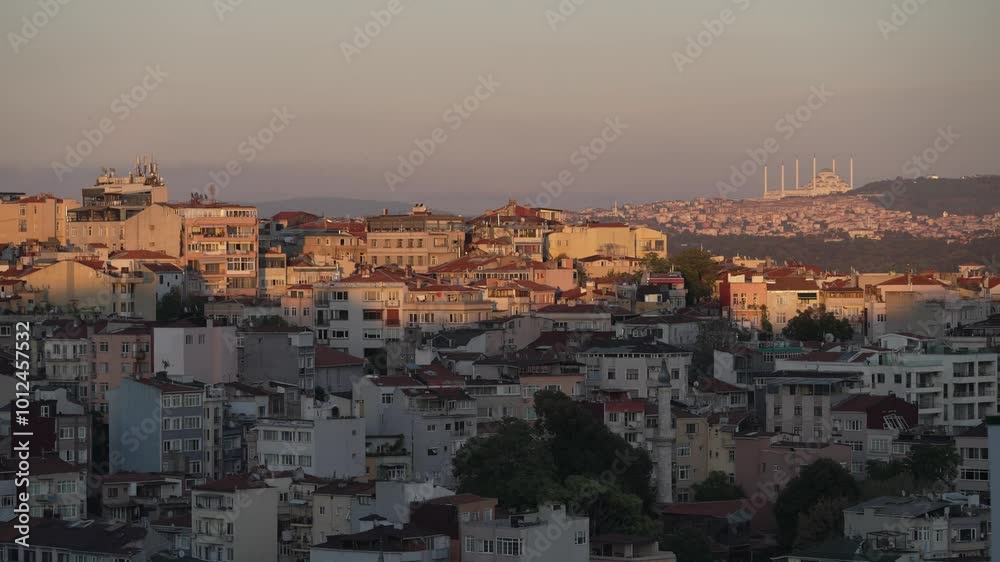 Istanbul city view, Istanbul skyscrapers and houses, Istanbul Camlıca Mosque, Beyoğlu Cihangir and Kadıkoy Bagdat Street drone shooting. Bagdat Street aerial view Istanbul city view, Istanbul skyscrapers and houses, Istanbul Camlıca Mosque, Beyoğlu Cihangir and Kadıkoy Bagdat Street drone shooting. Bagdat Street aerial view