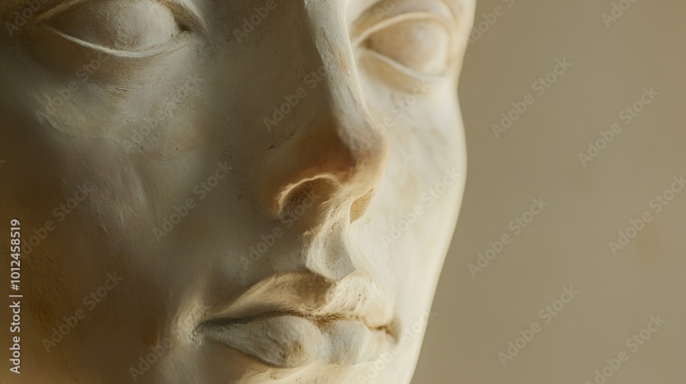 Close-up of a Classical Sculpture: A Study in Form and Detail Close-up of a Classical Sculpture: A Study in Form and Detail