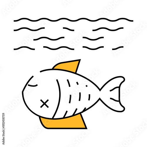 environment harm line icon vector. environment harm sign. isolated symbol illustration