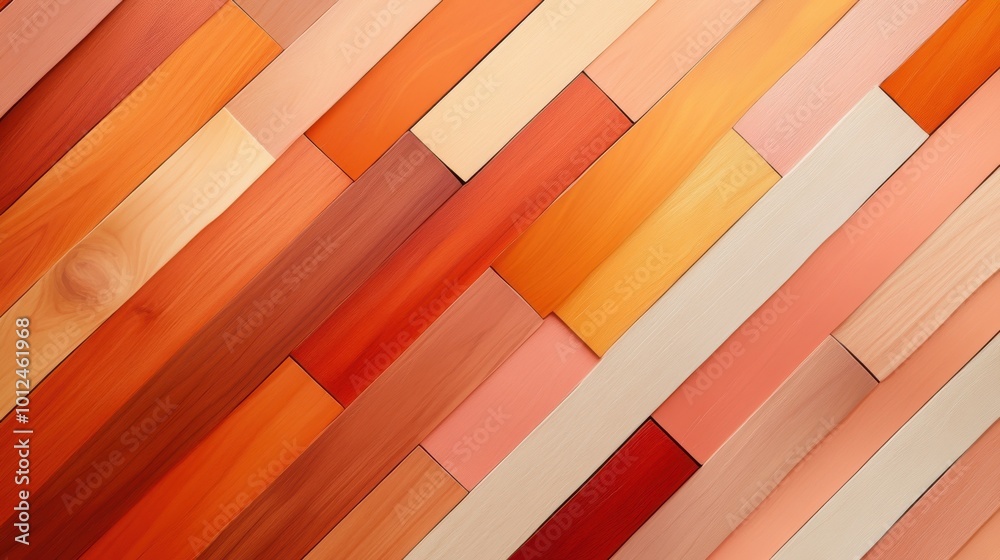 An arrangement of colorful wooden planks in an abstract, interlocking pattern, creating a modern decor statement and a visual feast of textures and hues. An arrangement of colorful wooden planks in an abstract, interlocking pattern, creating a modern decor statement and a visual feast of textures and hues.