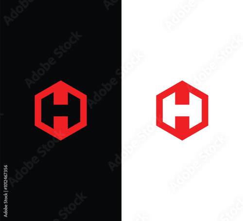 Hexagon Letter H Logo