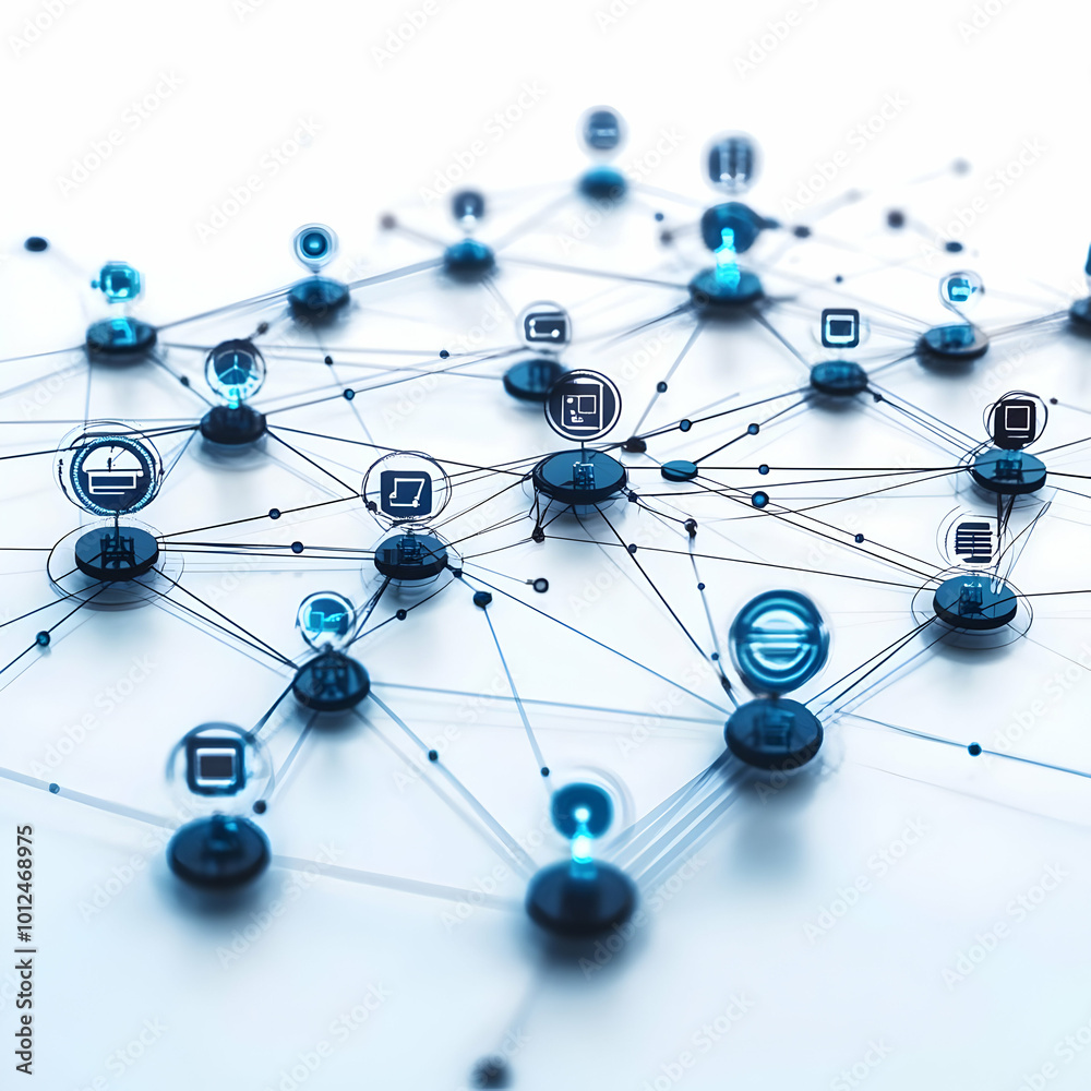Abstract Network Connections - Illustration Abstract Network Connections - Illustration