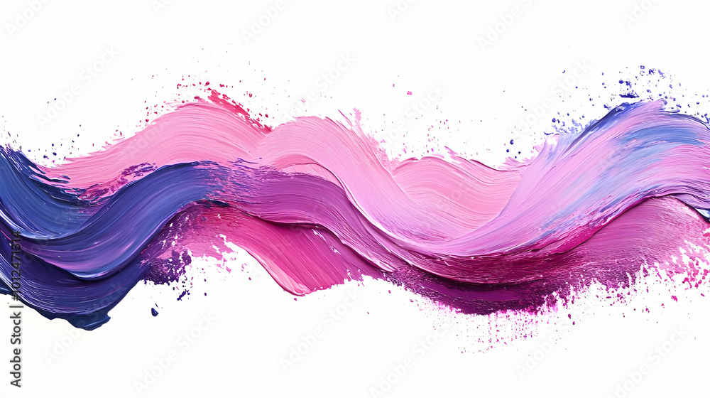 Abstract Pink and Purple Paint Swirls Illustration Abstract Pink and Purple Paint Swirls Illustration