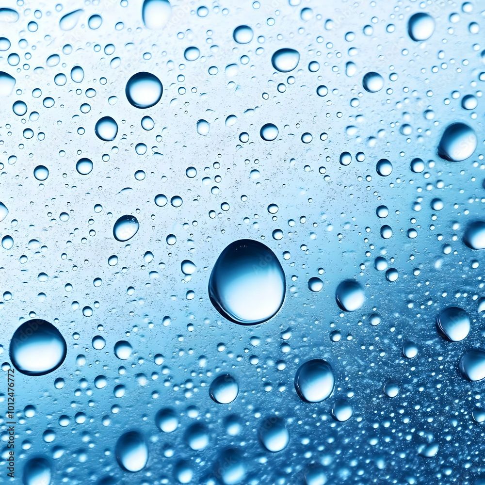 Blue Water Drops Photo Background Blue Water Drops Photo Background