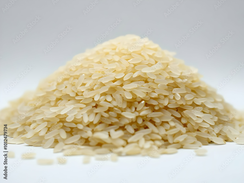 Photo of a Heap of Uncooked Rice Photo of a Heap of Uncooked Rice