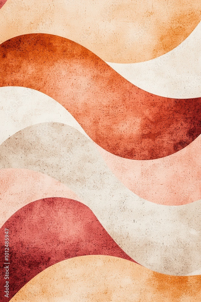 Abstract texture of woven, organic shapes with earthy tones