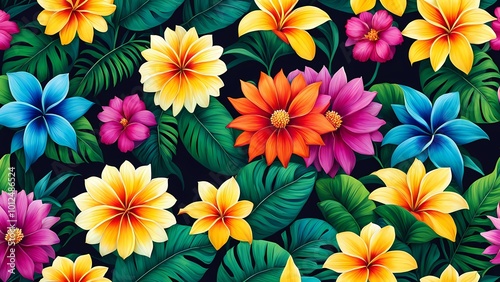 colorful flowers background