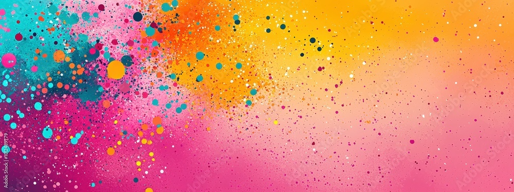 Abstract texture with chaotic paint splatters in bright, contrasting colors Abstract texture with chaotic paint splatters in bright, contrasting colors