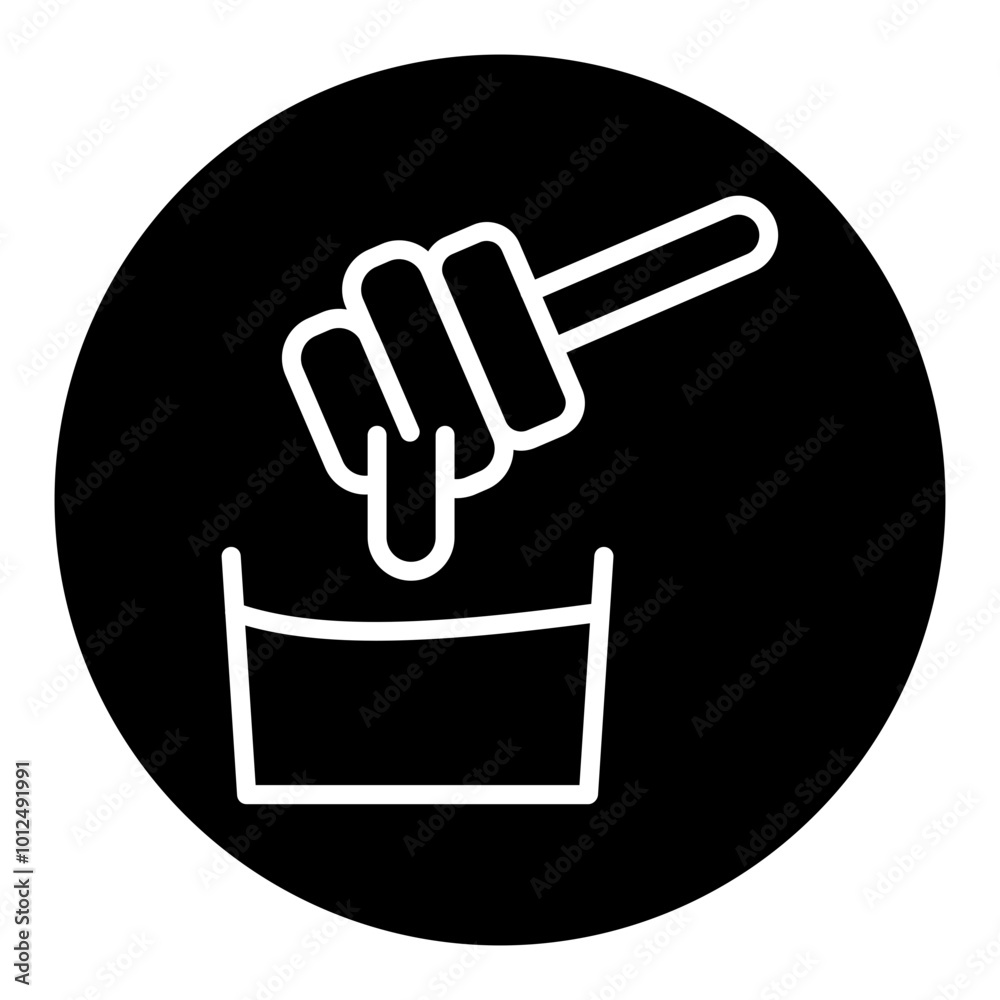 Honey Dipper Vector Icons