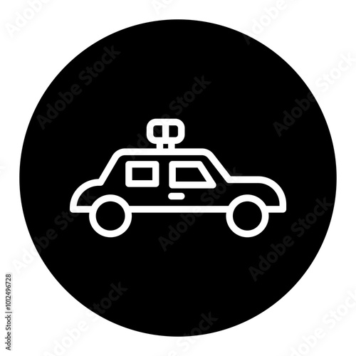Police Car Vector Icons