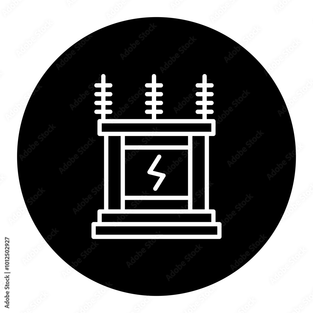 Obraz premium Power Transformer Vector Icons
