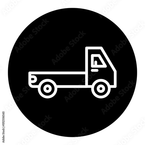 Pickup Truck Vector Icons