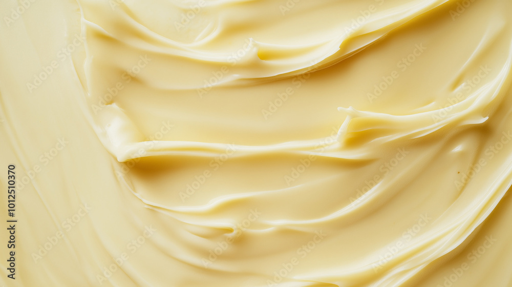 a single, elegant swatch of banana puree on a white background, with soft color gradients and a subtle sheen to highlight the texture and glossiness of the puree a single, elegant swatch of banana puree on a white background, with soft color gradients and a subtle sheen to highlight the texture and glossiness of the puree