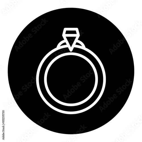 Wedding Ring Vector Icons