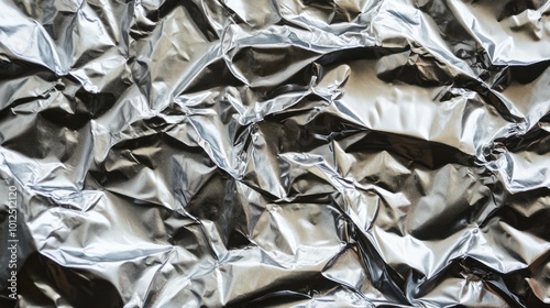 Wallpaper Mural Crumpled Aluminum Foil Texture Torontodigital.ca