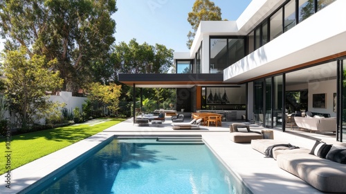 Modern Luxury Home with Pool and Patio