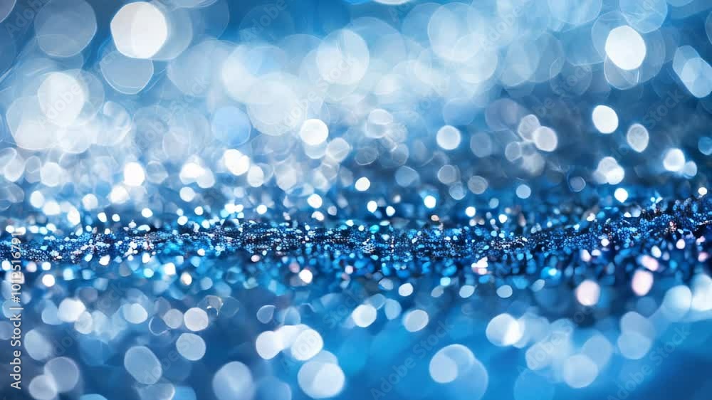 A mesmerizing abstract background with blue glitter and bokeh lights, creating a dreamy and sparkling effect. A mesmerizing abstract background with blue glitter and bokeh lights, creating a dreamy and sparkling effect.