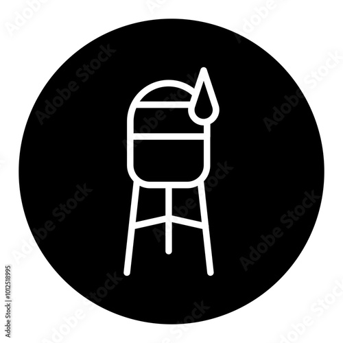 Water Tower Vector Icons