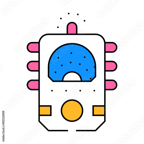 ectoplasm paranormal detector line icon vector. ectoplasm paranormal detector sign. isolated symbol illustration