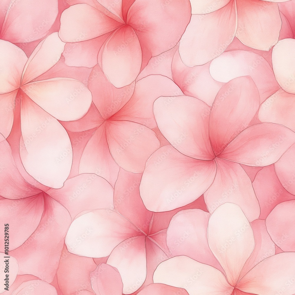 Seamless pattern with soft pink flowers. Perfect for romantic and delicate design projects. Seamless pattern with soft pink flowers. Perfect for romantic and delicate design projects.