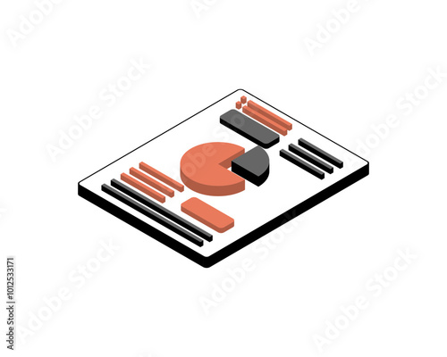 isometric graph report to report of forecast for management to review