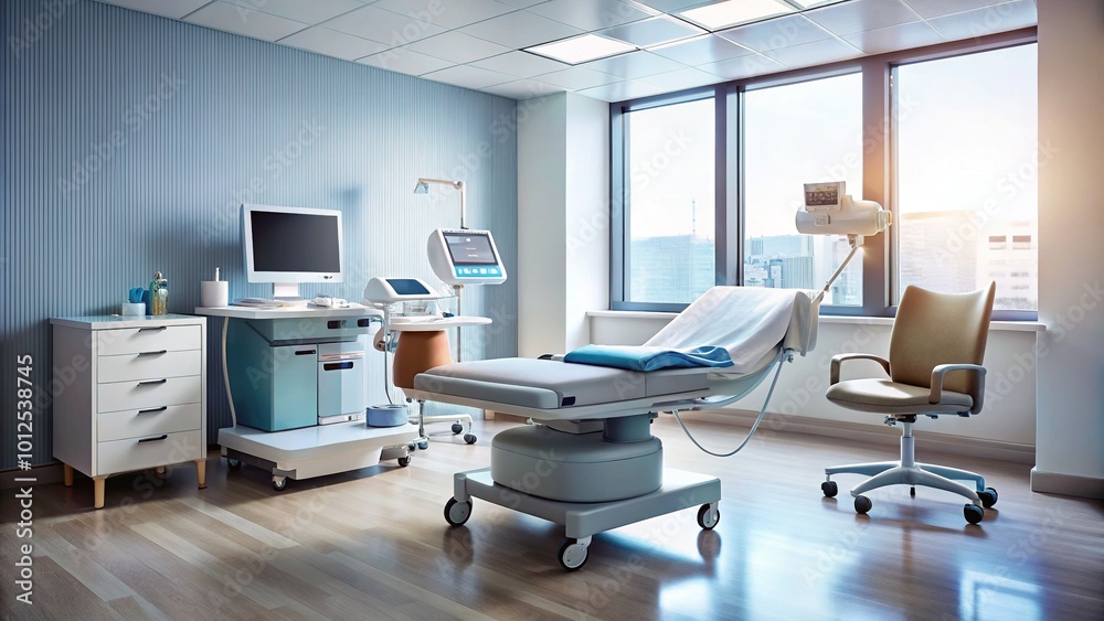 Minimalist Pregnancy Monitoring Equipment in Hospital Setting for Modern Healthcare Minimalist Pregnancy Monitoring Equipment in Hospital Setting for Modern Healthcare