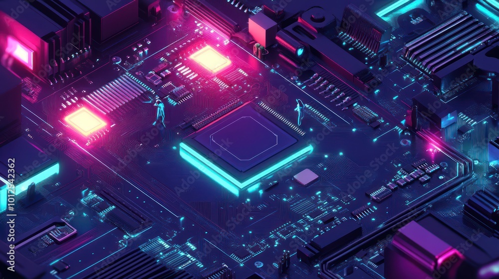 Neon Circuit Board Neon Circuit Board