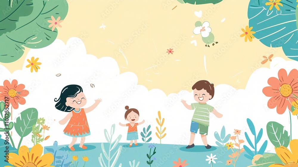 Children's Day Simple Hand Drawn Background - a charming and festive visual. The simple hand drawn backdrop for Children's Day is full of joy and creativity Children's Day Simple Hand Drawn Background - a charming and festive visual. The simple hand drawn backdrop for Children's Day is full of joy and creativity