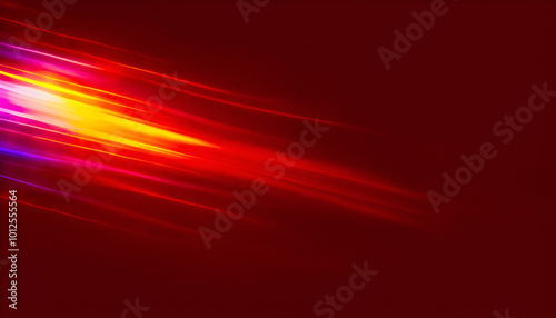 Vivid Burst of Light Rays in Motion     Abstract Energy Explosion with Multicolor Beams on Dark Background  Vibrant Spectrum Effect for Dynamic Design or Tech Concept