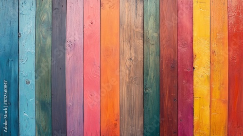 Colorful wooden strips background texture