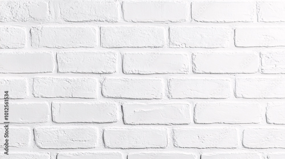 Obraz premium White brick wall texture background.