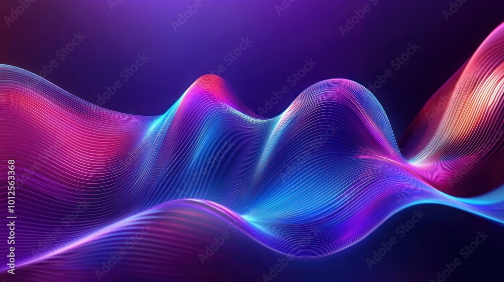 Abstract Neon Wave Background Abstract Neon Wave Background