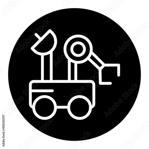 Mars Rover Vector Icons
