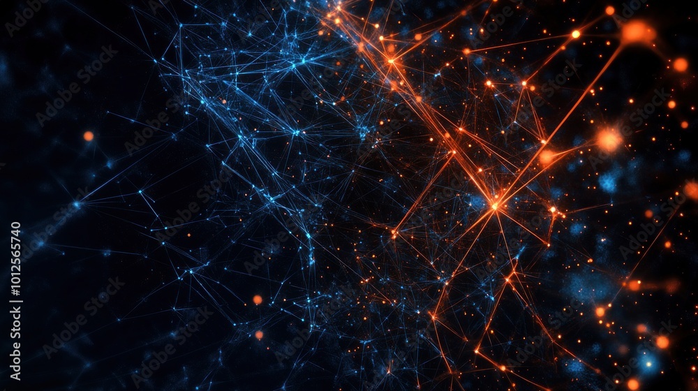 Abstract Network Visualization Abstract Network Visualization