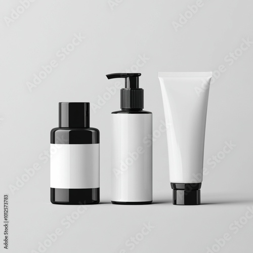 A Luxurious Cosmetic Product Mockup Ensemble 