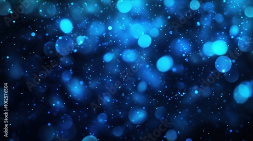 Abstract Blue Bokeh Background