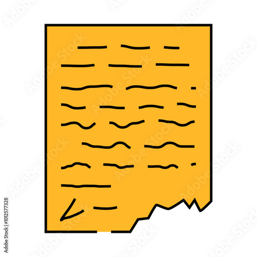 letter, manuscript or historical document museum exhibit line icon vector. letter, manuscript or historical document museum exhibit sign. isolated symbol illustration