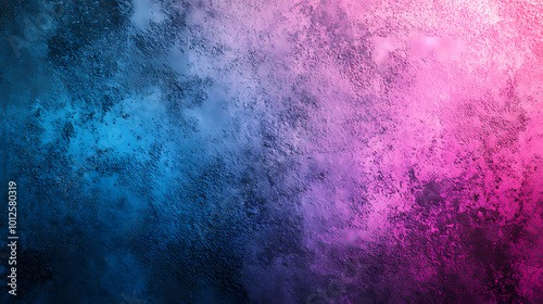Fototapeta Naklejka Na Ścianę i Meble -  A grainy, abstract ultrawide background featuring a gradient of blue, pink, purple, and azure, ideal for premium designs, banners, wallpapers, and creative art templates. Gradient Art. Illustration
