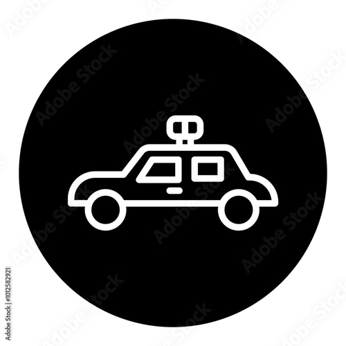 Police Car Vector Icons