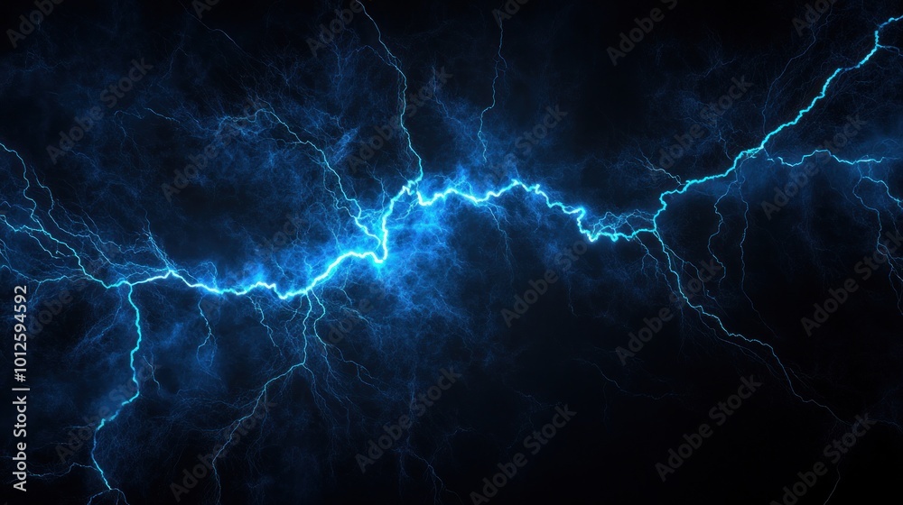 Abstract Blue Lightning Abstract Blue Lightning