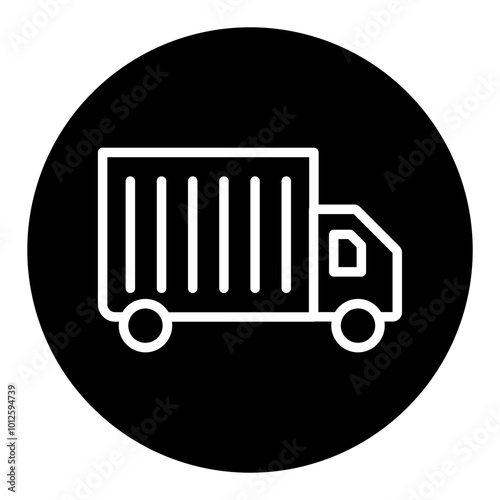Cargo Truck Vector Icons