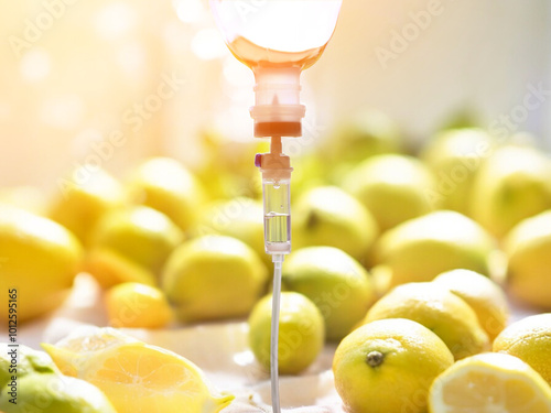 IV drip vitamin treatments infusion drop intravenous medical use booster’s beauty supplement therapy concept.