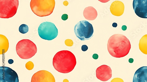 Fun and lively polka dot pattern with evenly spaced dots for creative project