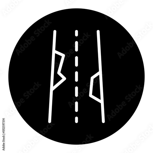 Road Crack Vector Icons