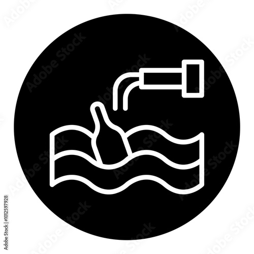 Water Pollution Vector Icons
