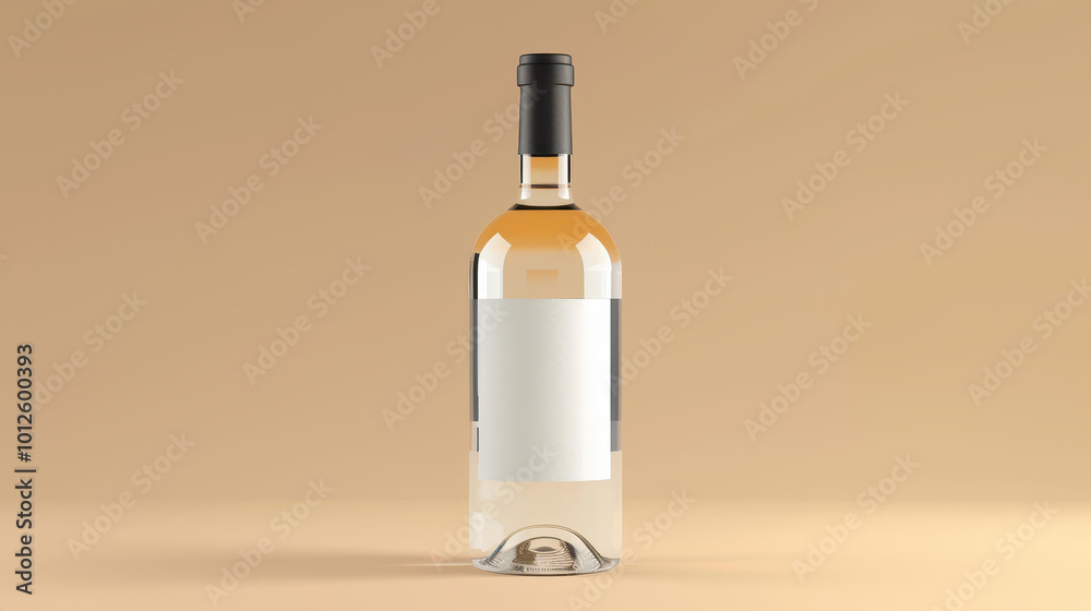 A sleek, clear bottle awaits your custom label, perfect for eyecatching wine presentations. A sleek, clear bottle awaits your custom label, perfect for eyecatching wine presentations.