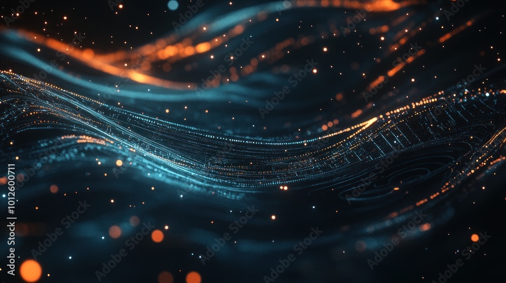 Obraz premium Abstract Digital Waves